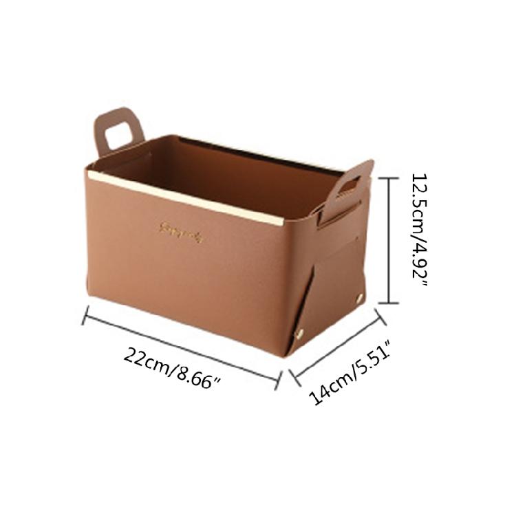 Creative Leather Storage Boxes Small Things Collection Help You to Save Spac