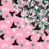 Xo, Fetti Pink + Green Witch Confetti, Glitter + Iridescent Foil - 200 Pc | Kids Wizard Party Decorations, Girls Birthday Table Decor, Popular