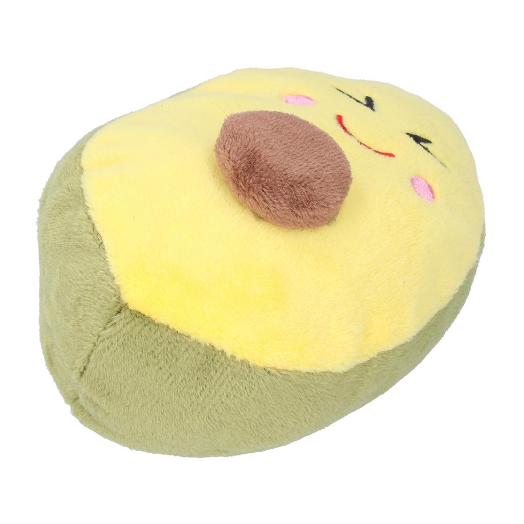 Avocado Shape Pet Chew Toy Plush Dog Playing Teething Toys with Sound for Small Dogs