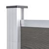 WPC Garden Fence 175 X 105 Cm Grey