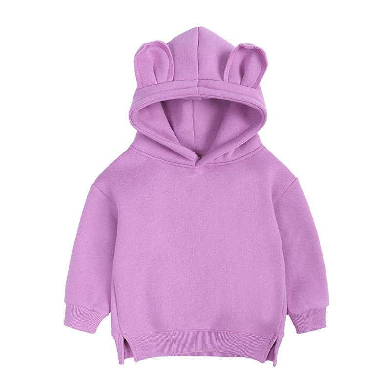 Unisex Kids' Fleece Hoodie: Korean Style Thickened Sweatshirt for Autumn/Winter 2026
