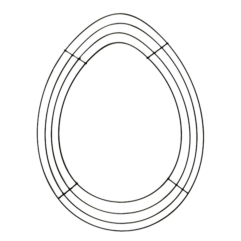 Easter Wreath Metal Frame Strong Structure Wreath Frame Easter Wreath Frame Metal Wire Form for Diy Springtime Decor for Easter