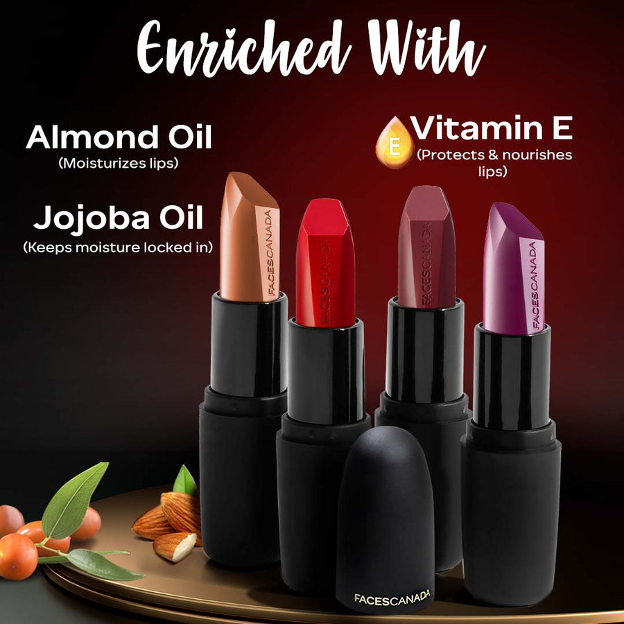Faces Canada Weightless Matte Lipstick 4g Bombshell Red 09 (Red)
