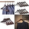 Heavyduty Wooden Clothes Hangers With Retro Style For Garment Display And Storage