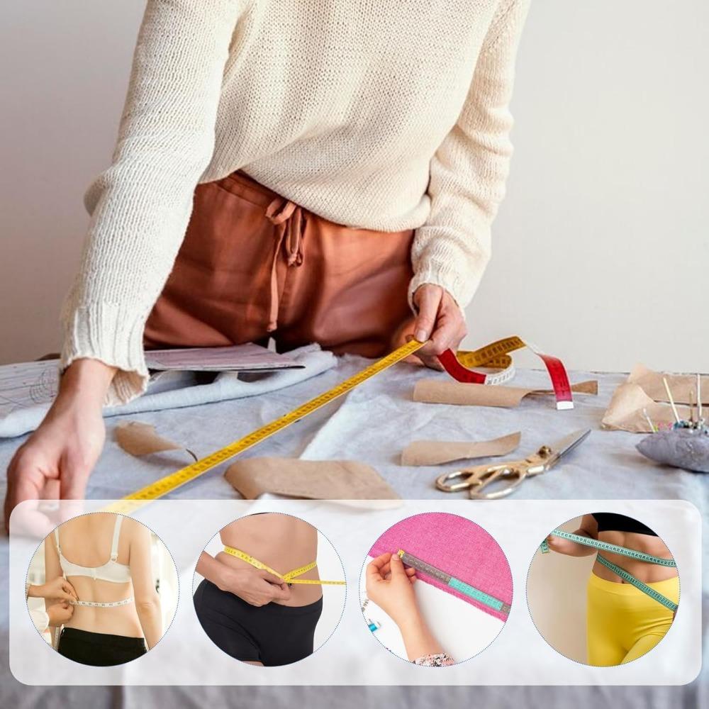 Double-scale Soft Ruler, 60 Inches (150 Cm), Combining Centimeters and Inches, Suitable for Measurement and Garment Cutting 1PC