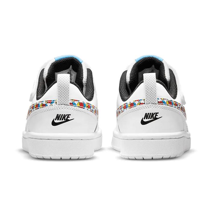 New Nike Low 2 SE Slip Resistant Cushioning Abrasion Resistant Low Top Skateboard Shoes White Children Aged 3 7 Years Old DM8099-100