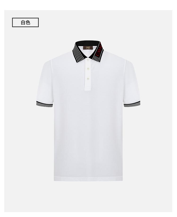 Classic and Versatile Men's Short Sleeved Polo Shirt for Spring and Summer, Featuring Fashionable Contrasting Colors with Letter Logos