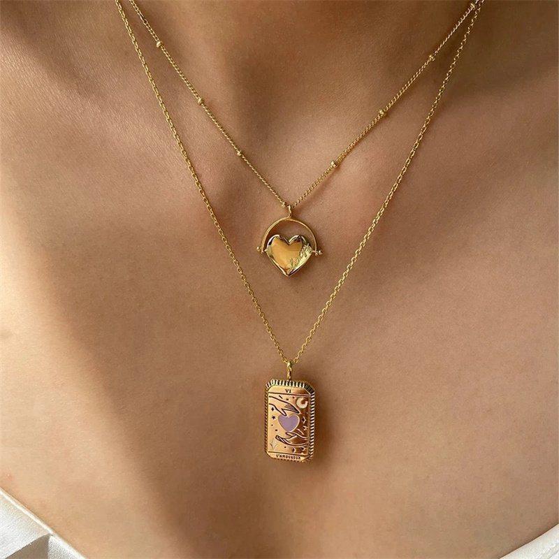 Sun Pendant Star Moon Pendant Cool Holiday Halskjede Holiday Halskjede Halskjede Pendant Halskjede