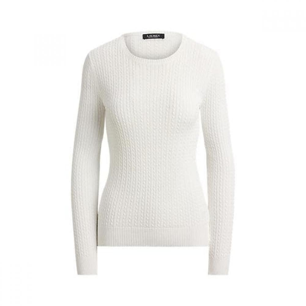 Lauren Ralph Lauren Mini Cable Crewneck Sweater Wmlrswes6820888100 XS