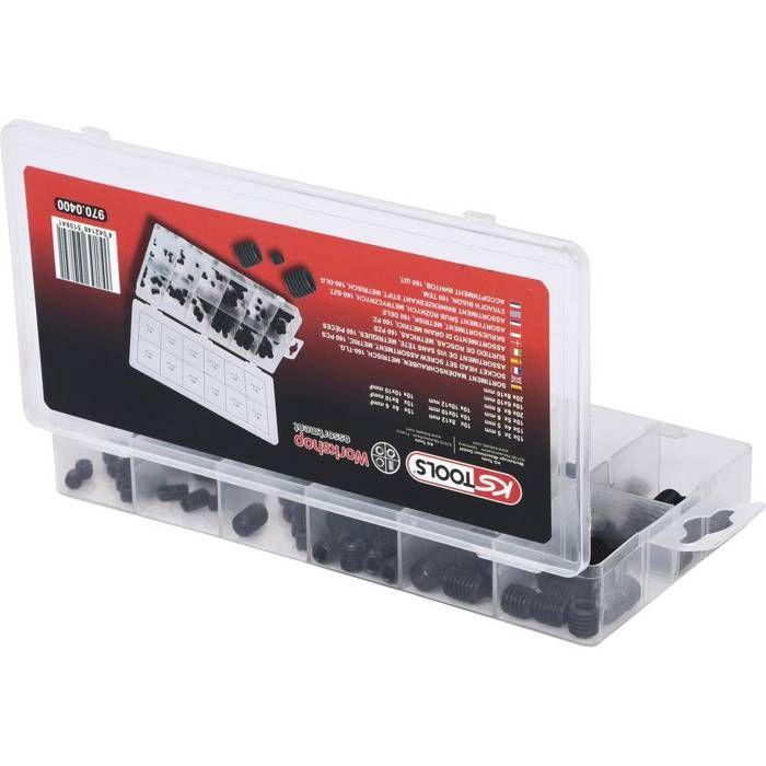 Assortiment de vis sans tête, 160 pcs KS TOOLS 970.0400