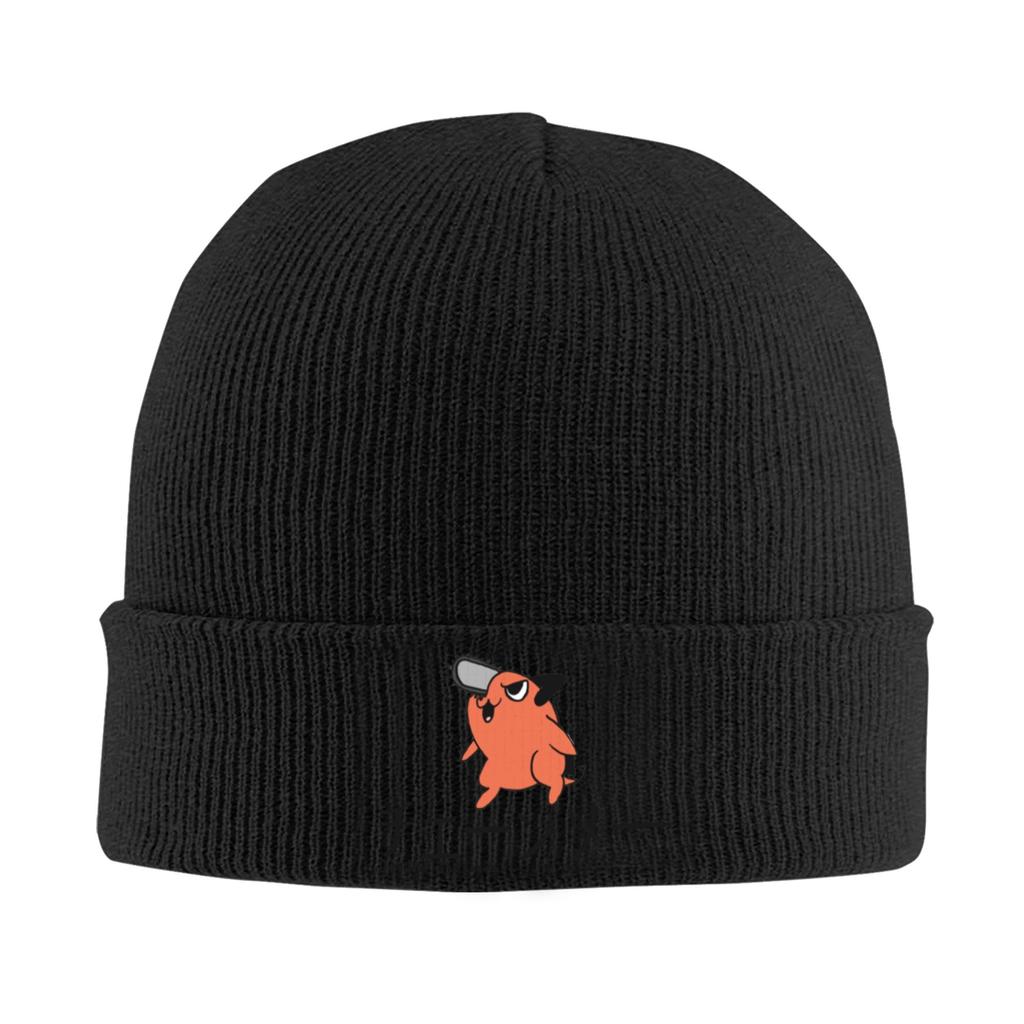 Chainsaw Man Pochita Stance Anime Style Manga Knitted Caps Women'S Men'S Beanie Winter Hat Acrylic Warm Cap