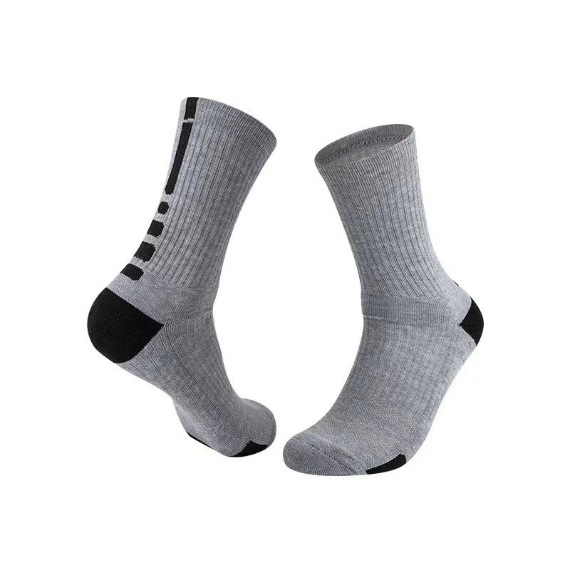 1Pair Basketball Socks Actual Combat Training Sport Socks Men Thick Towel Bottom Mid Tube Socks For Men