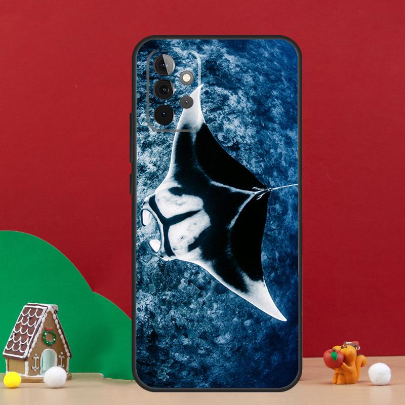 Animal Manta Ray Case For Samsung Galaxy A54 A06 A16 A26 A36 A56 A53 A32 A52 A33 A13 A55 A35 A15 A14 A34 A17
