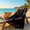 Gothic Style Beach Towel Quick-Dry Soft Microfiber Comfortable Lightweight Perfect for Traveling Yoga Camping and Swimming