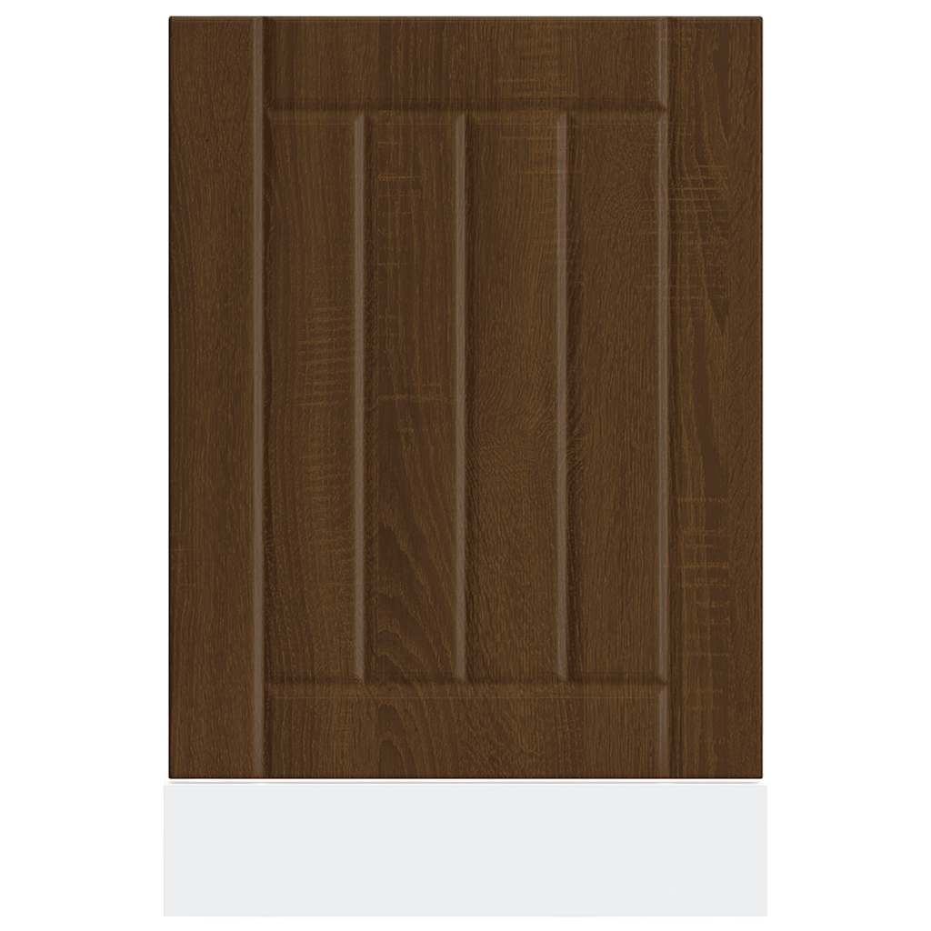 Dishwasher Panel Lucca Brown Oak Effect Wood Material