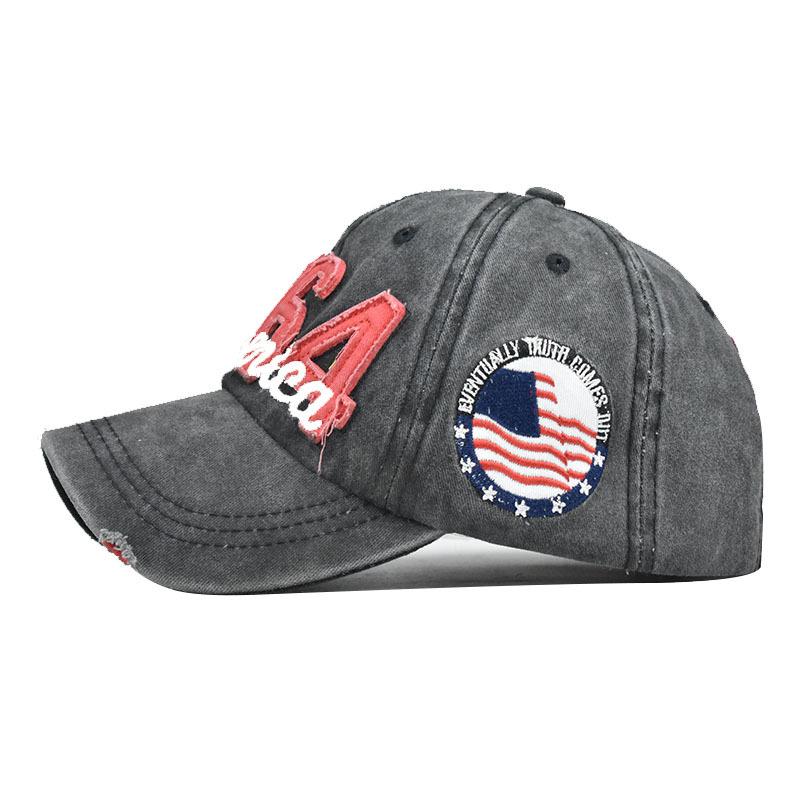 2021 New Baseball Cap 1964 Embroidery America Washed Denim Old Washed Cotton Summer Men's Outdoor
