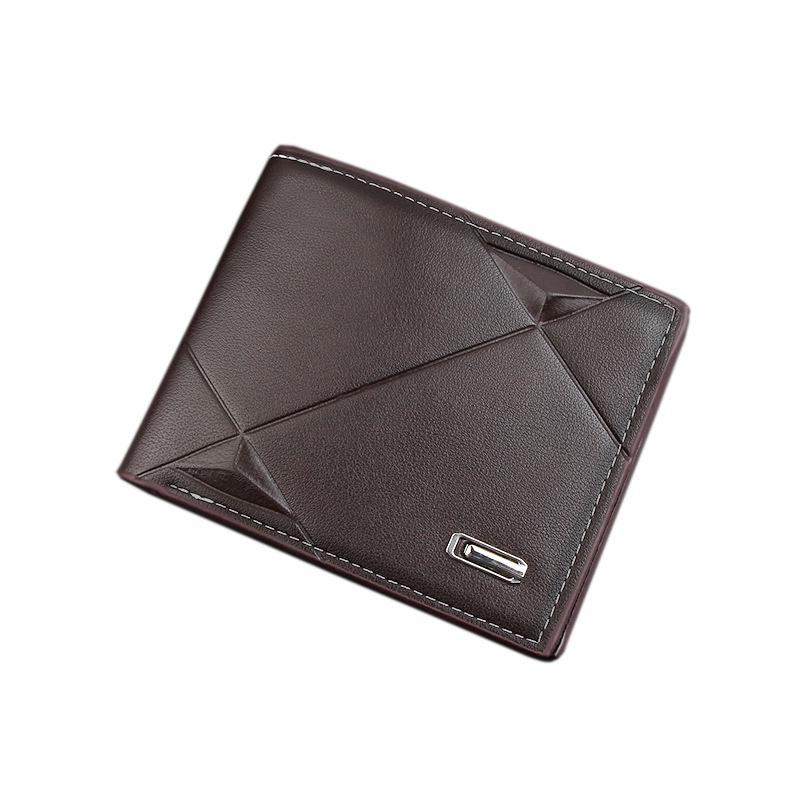 2022 Men's Slim Leather Wallet: Short, Multi-Card Slot, Youthful Billfold and Multi-Functional Card Holder