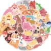 50 Cartoon Watercolor Animal Graffiti Stickers Personalized Decorative Guitar Notebook Suitcase DIY Waterproof Stickers