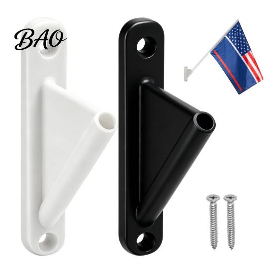 Small Flagpole Bracket Mini Stick Flag Holder with Screws, Wall Mount Pole Support Rack Holder, Display for Classrooms Offices Shops