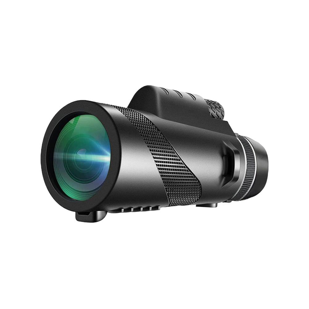 80x100 HD Powerful Monocular Telescope Color Box+Phone Clip+Tripod Holder Portable Telescope For Outdoor Camping Hunting 1PCS