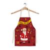 Christmas Snowflake Reindeer Gingerbread Man Print Linen Apron Sleeveless Dirty Resistant Cooking Bib 47x38cm 68x55cm