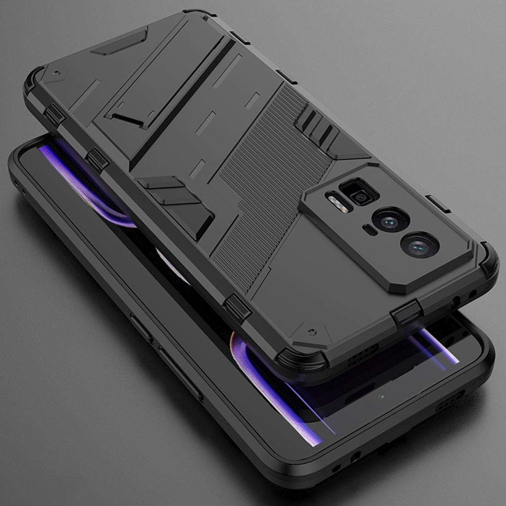 Ständer Handyhülle für Xiaomi Poco F5 Pro 5G/Redmi K60 Pro 5G/K60 5G Kratzfeste Weiche TPU Harte PC Abdeckung