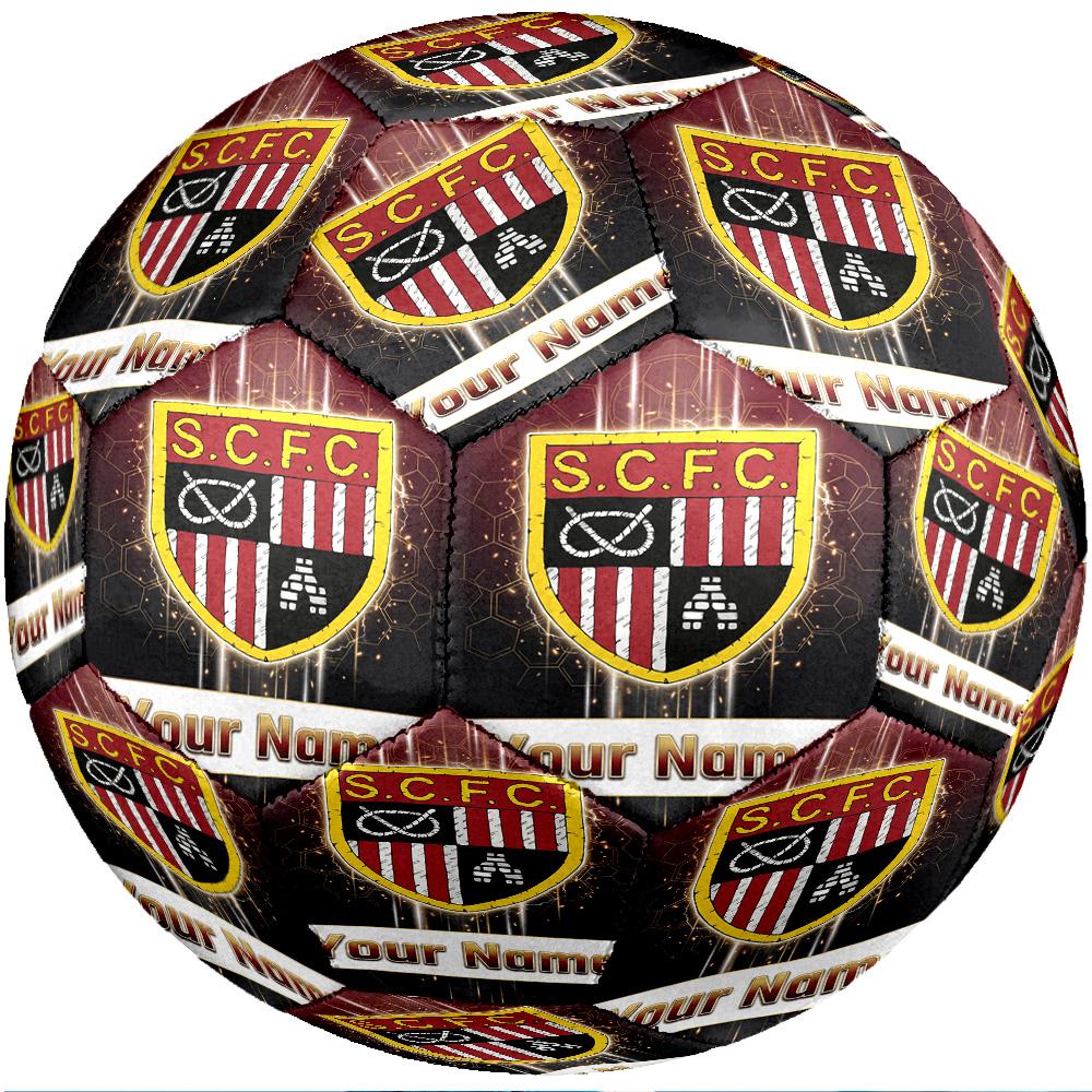 Stoke City FC Fashion Size 5 Football Wearproof Non‑Slip Soccer Ball For Sports Training Entertainment Use