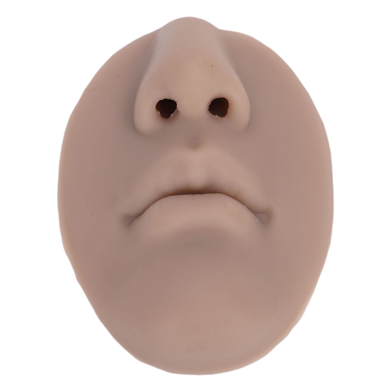 

5D Silicone Nose Mouth Model Soft Simulating Lip Piercing Practice Model for Jewelry Display Teaching