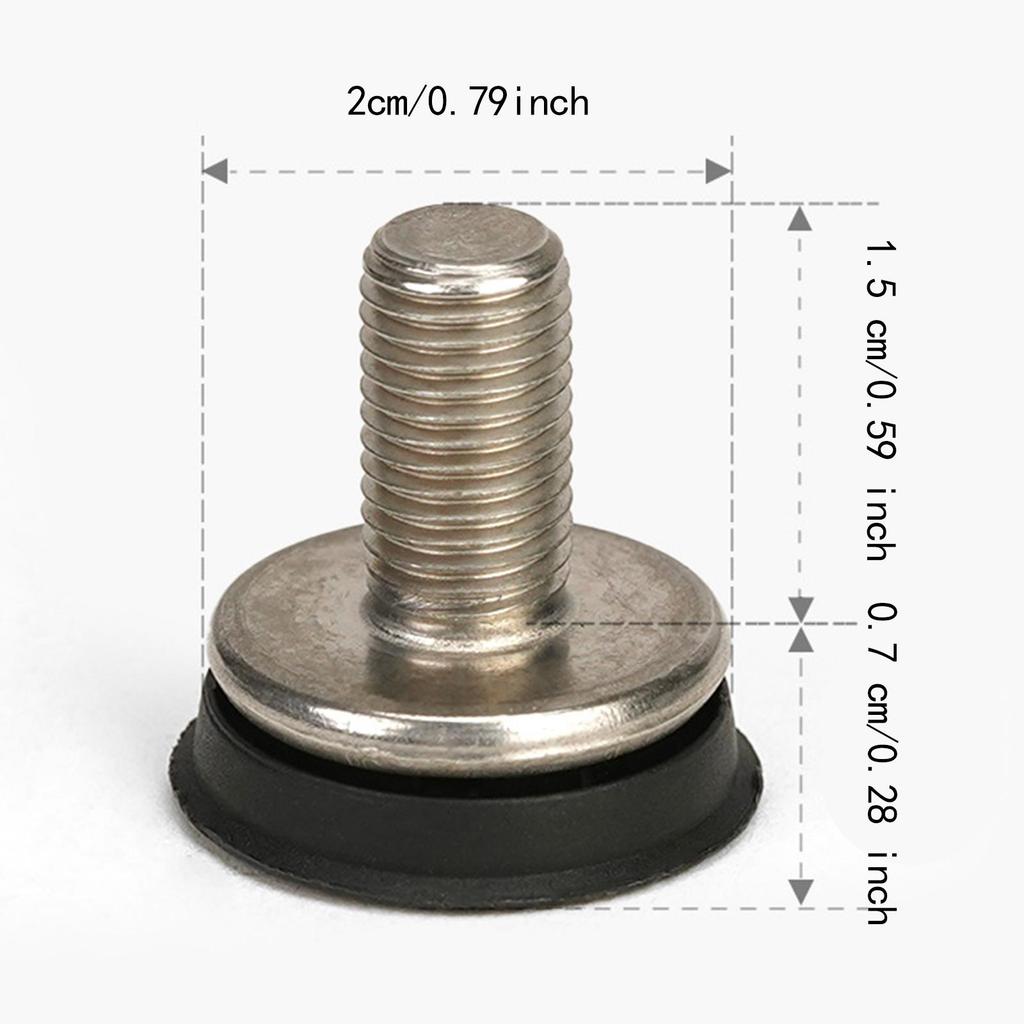 2Pcs Bike Hex Crank Arm Fixing Bolts, Replacement, Portable, Cycling Components Spare Parts 8mm Practical Bicycle Crank Screw