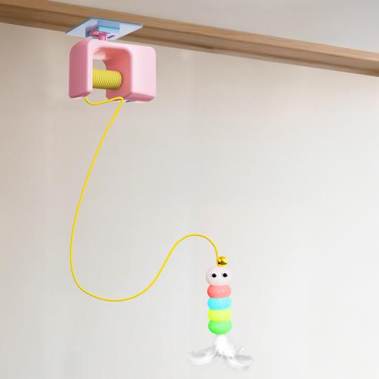 Cat Toy Interactive Electric Toy High-Strength Plastic Simulates Real Prey Toy with 1.8M Rope Length Cat Toy for Home