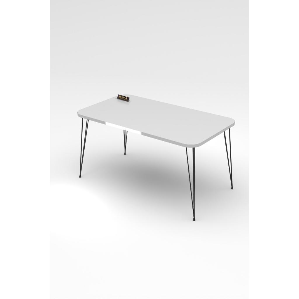 Coffee Table Kr Black Wire Leg Silver Walnut