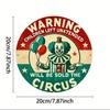 Evil Clown Metal Tin Sign Round Wall Art 7.8x7.8 Inch Home Bar Garden Decor