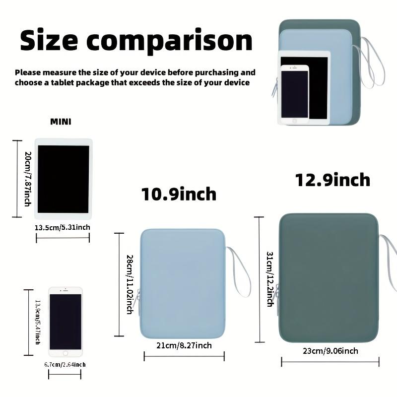 1pcs 10.9/12.9 Inch Pu Leather Tablet Case, Portable Protective Sleeve for Business, Travel Use