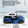 CCA Diecast 1/28 BMW Mini Cooper Alloy Car Model Sound Light Children Boy Diecast Toy Vehicle Collection Miniature Voiture