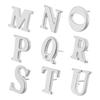 High Quality Classic Style Silver Letter A-Z Metal Brooch Women Men's Lapel Pin Women's Hat Scarf Backpack Badge Jewellery