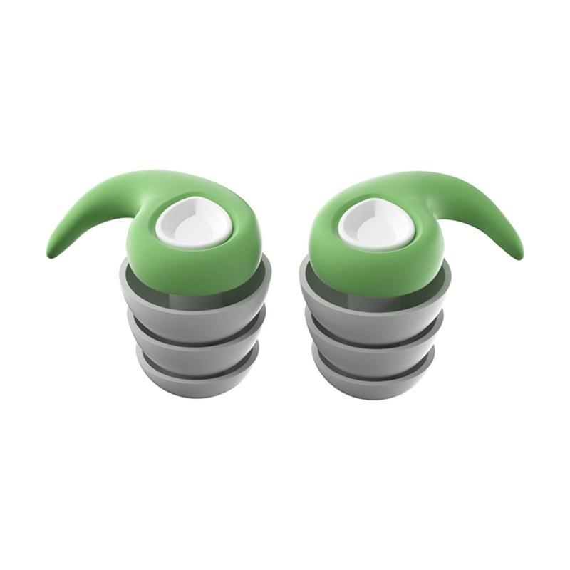 

Ear Plugs, Soft Silicone Noise reducing Reusable Earplugs for Sleeping Work Studying Travel Shooting and More 1 pair L large size зелений