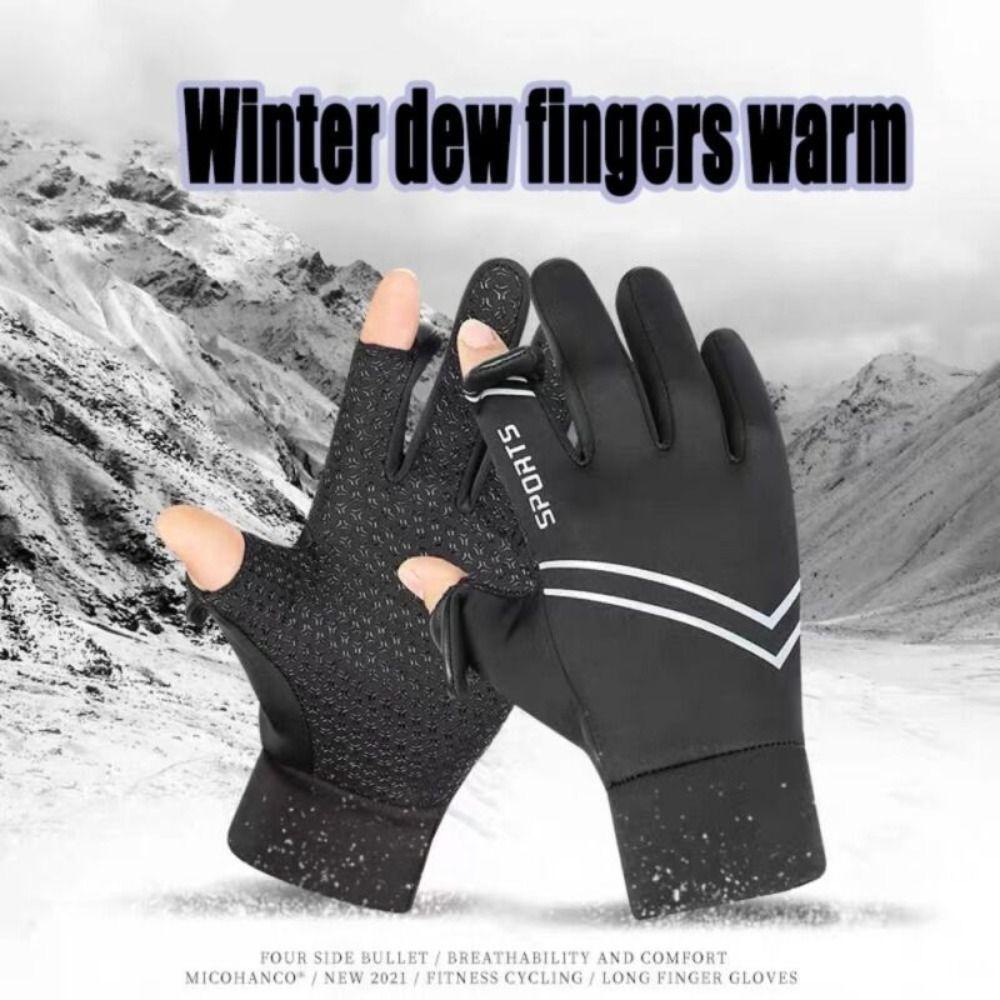 Touchscreen Cycling Gloves Double Layer Ski Gloves Unisex Winter Gloves