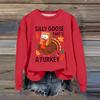Women's Fashion Casual Long Sleeve Loose  Printed Sweatshirt