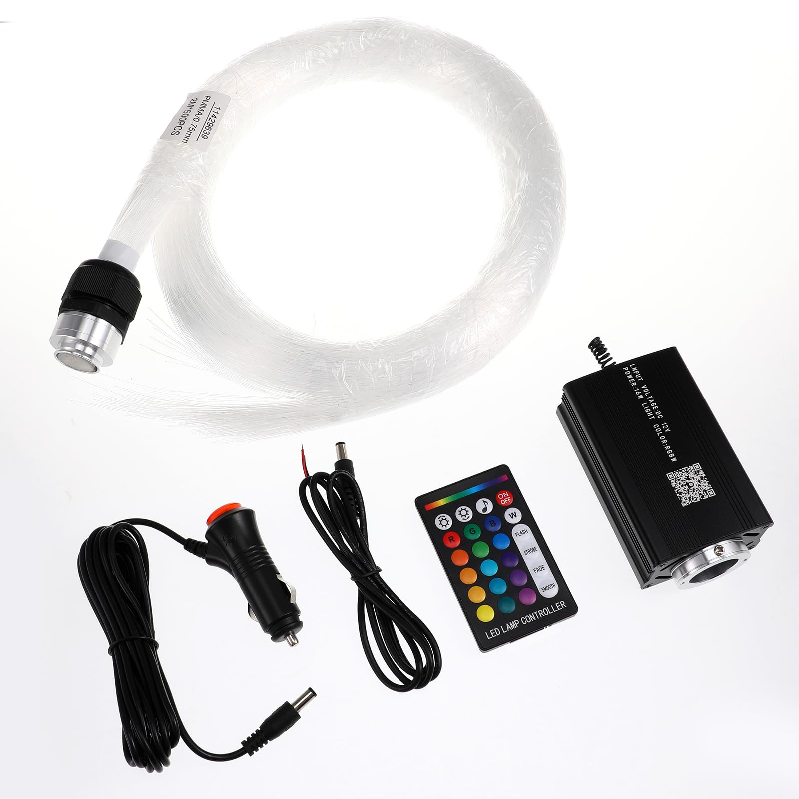 

GLEAVI Car Starlight Headliner Fiber Optic Roof Interior Ambient Easy Convenient Storage Kit, Lighting, Lighting, Multi-Color Switching, Installation, чёрный