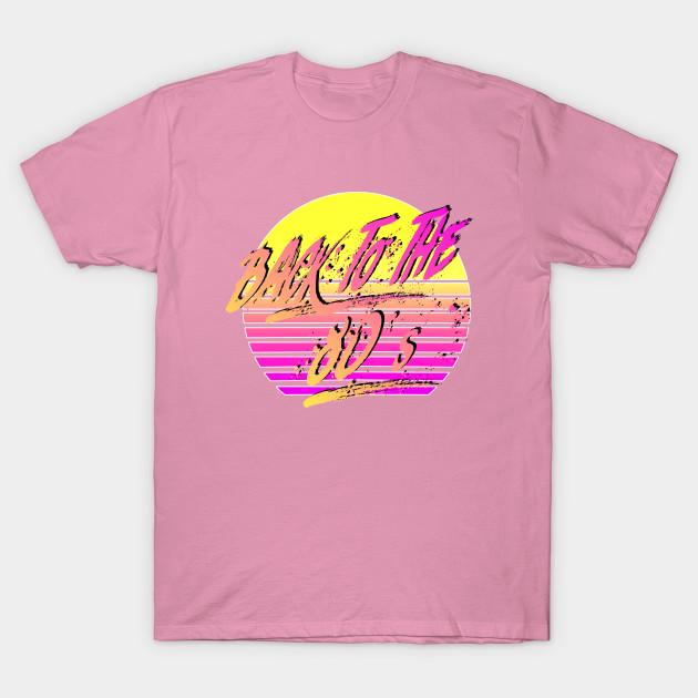 T-Shirt Damen Back To The 80S Harajuku Print Kawaii T-Shirt Sommer Kurzarm Damen T-Shirt Top Tee