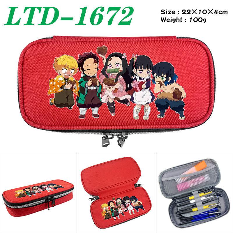 Demon Slayer Print School Handheld Pencil Case Stationery Box