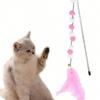 1pcs/Set Cat Teaser Wand Set with Floral Tassel Cartoon Design, Interactive Toy for Indoor Play