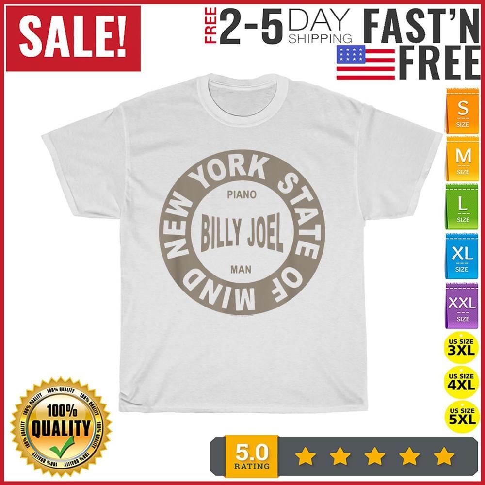 

Винтажная футболка Billy Joel Мужская мода 2023 Женская футболка Короткий рукав Хлопок L