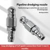 Stainless Steel High Pressure Nozzle Replacement Fast Connect Metal Pipe Cleaning Nozzle For Deep Cleaning Enduring