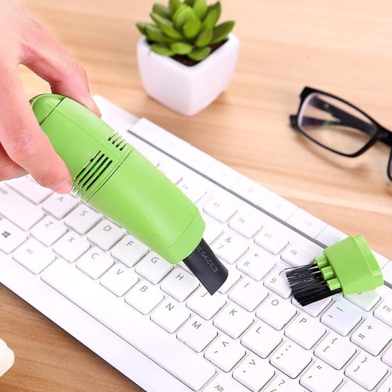 Keyboard Cleaner Strong Suction Portable Mini USB Vacuum Handheld Keyboard Dusting Brush for Computer
