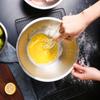 Non Slip Metal Sanding With Scale Kitchen Mixing Bowl Baking Tool Egg Whisking Pan Salad Bowl