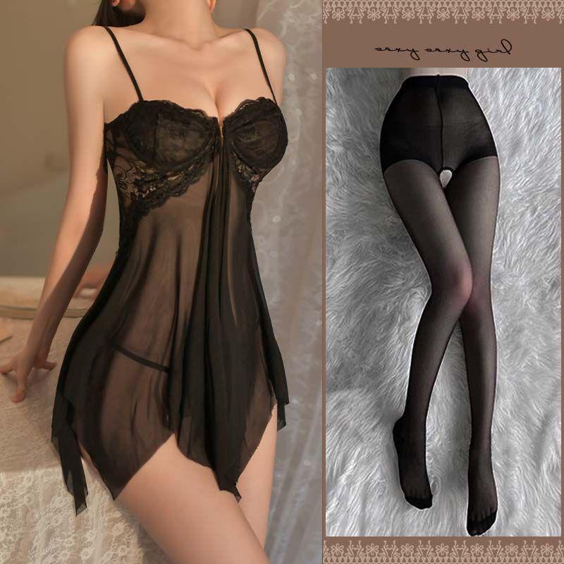 The Violent Consort's Lingerie: Passionate Flirt Nightgown Set for Enhanced Small Busts - Sexy Sleepwear for Women