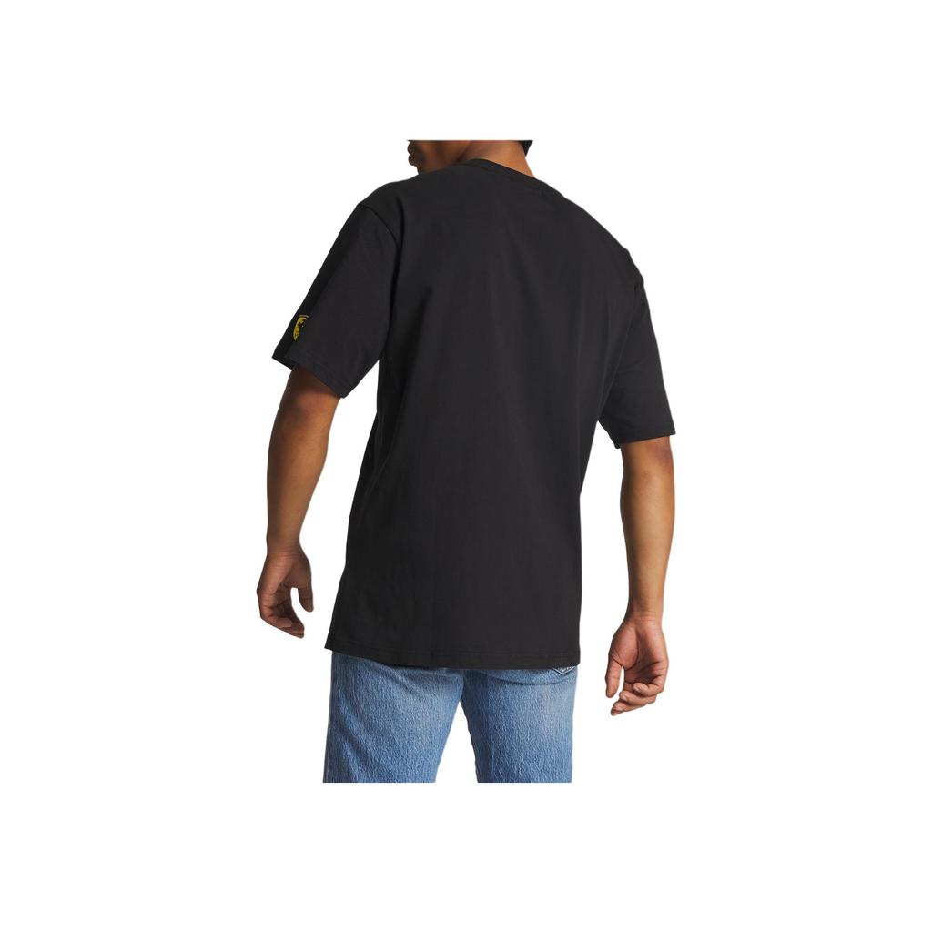 Puma X Ferrari Race Garage Crew Las Vegas Letter Print Crew Neck Short Sleeve T-Shirt Men Tops Black 623655-01