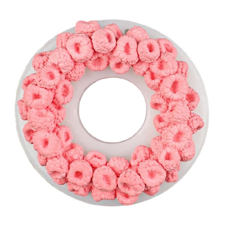 Easy Cleaning Silicone Baking Molds With Raspberry Design Decorative Dessert Bakewares For Handmade Cakes And Craft Supplies