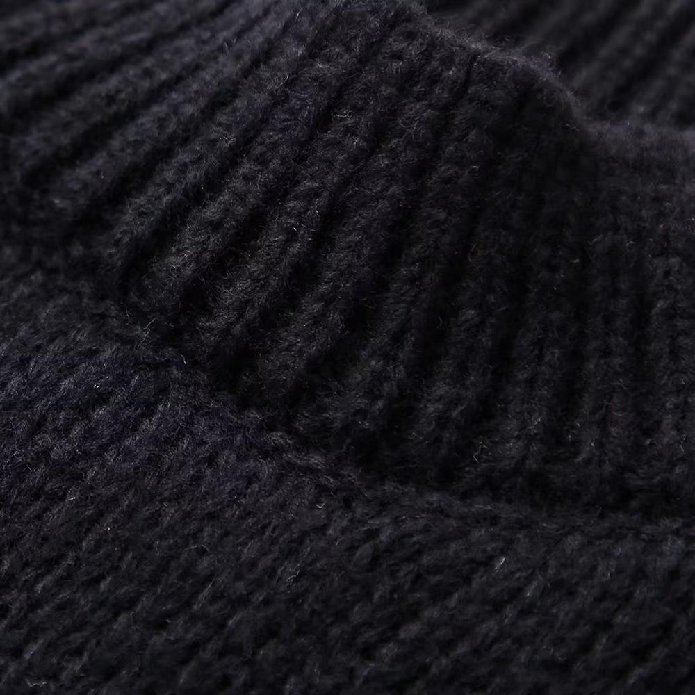 Women Fashion Round Neck Knitted Jumper 2024 New Autumn Winter Long Lantern Sleeve Sweater Female Hight Street Warm Lady Chic Pullover Sweater